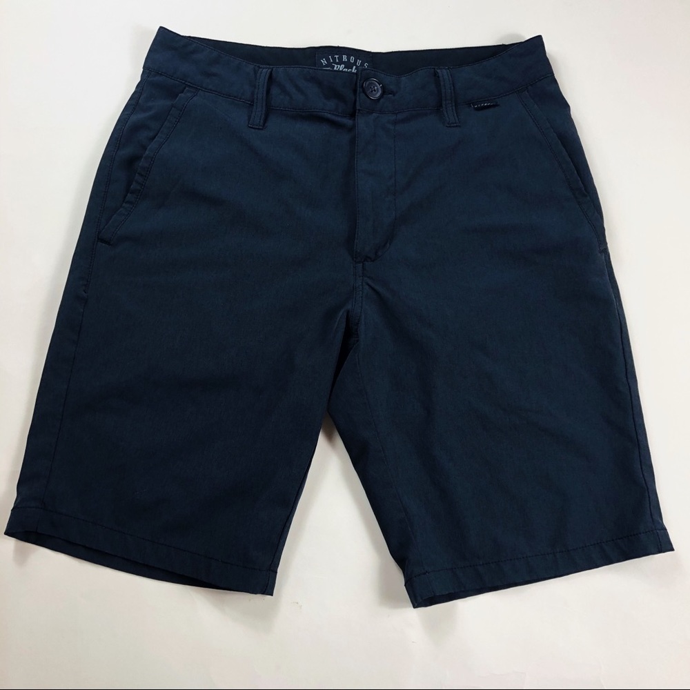 Nitrous Black - jet black shorts. Size 29